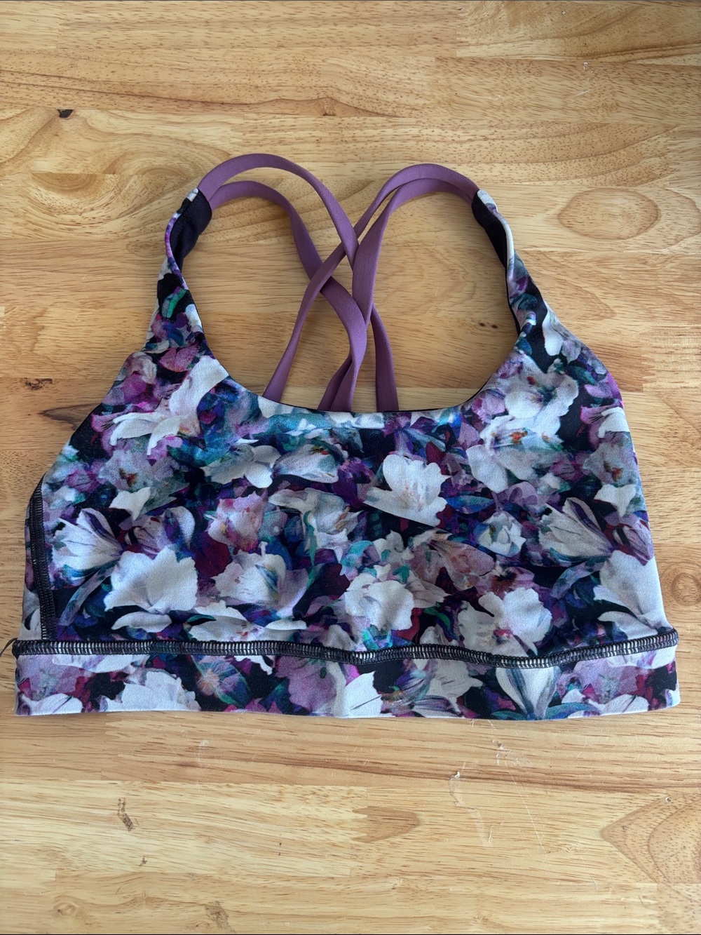 Lululemon Energy Floral Purple Sports Bra